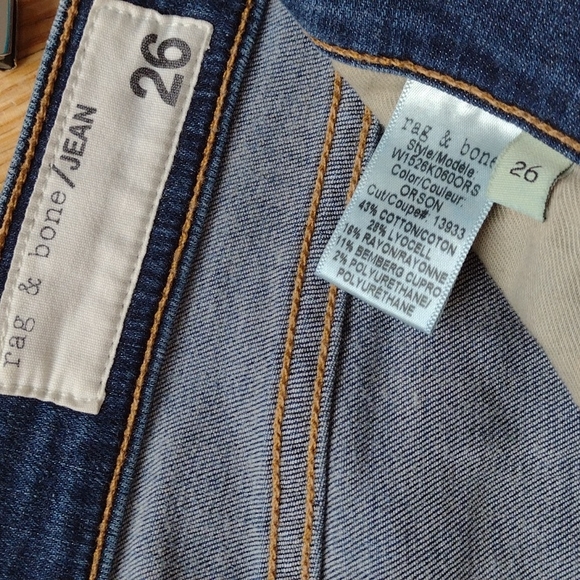 🌸RAG & BONE RAW HEM CAPRI SIZE 26 - Picture 5 of 6